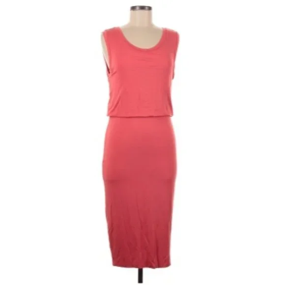 open lace back dress Charmed Me Ribbed Knit Midi Dress Hot Pink